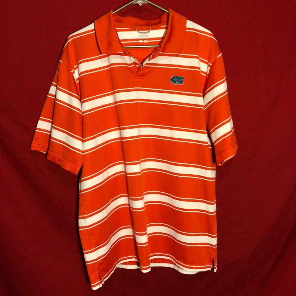 University of Florida Gators striped Columbia polo